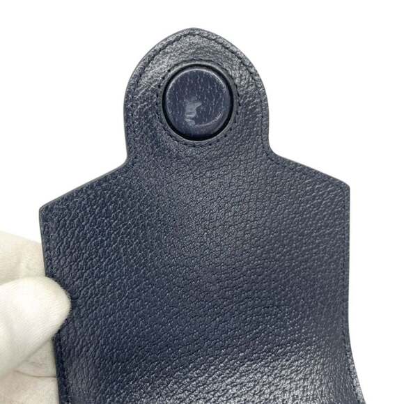 GUCCI Authentic Gray Leather Horsebit Pochette Shoulder Bag - Picture 8 of 11